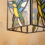 Hummingbird Stained Glass Pendant Light - product view 3