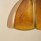 Amber Textured Glass Dome Pendant Light - product view 3