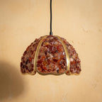 Red Agate Mosaic Glass Pendant Light - product view 3