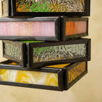 Geometric Stained Glass Art Deco Colorful Pendant Light - product view 2