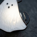 Handmade Stained Glass Dog Ghost Suncatcher, Halloween Pet Lover Decor by AuroraeGlass — photo 7