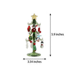 Green Tabletop Christmas Tree with 13-Piece Mini Display by AuroraeGlass — photo 9