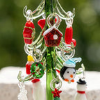 Green Tabletop Christmas Tree with 13-Piece Mini Display by AuroraeGlass — photo 7
