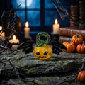 Mini Bat Jack-O'-Lantern Figurine for Halloween Display by AuroraeGlass — photo 1