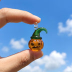 Mini Pumpkin Witch Hat Figurine for Halloween Display by AuroraeGlass — photo 5