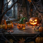 Mini Pumpkin Witch Hat Figurine for Halloween Display by AuroraeGlass — photo 3