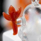 Mini White Ghost with Red Trident Halloween Figurine by AuroraeGlass — photo 8