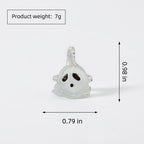 Mini Clear White Ghost Figurine: Spooky Halloween Desk Decor (20x25mm) by AuroraeGlass — photo 8