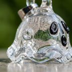 Mini Clear White Ghost Figurine: Spooky Halloween Desk Decor (20x25mm) by AuroraeGlass — photo 6