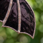 Black Bat Stained Glass Suncatcher, Handmade Gothic Halloween Window Hanging by AuroraeGlass, photo 7