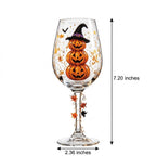 Halloween Decorative Goblet with Stacked Pumpkins and Witch Hat by AuroraeGlass — photo 10