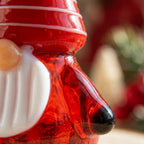 Gnome Figurine with Red and White Striped Pointed Hat, Mini Shelf Decor by AuroraeGlass — photo 7