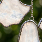 Five Iridescent Ghosts Halloween Mobile with Branch Hanger by AuroraeGlass — photo 8