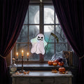Ghost with Scythe Halloween Window Hanging by AuroraeGlass — photo 1