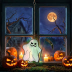 Ghost with Scythe Halloween Window Hanging by AuroraeGlass — photo 2
