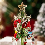 Green Tabletop Christmas Tree with 13-Piece Mini Display by AuroraeGlass — photo 6