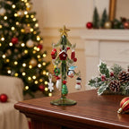 Green Tabletop Christmas Tree with 13-Piece Mini Display by AuroraeGlass — photo 3