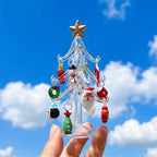 Clear Tabletop Christmas Tree with 13-Piece Mini Display by AuroraeGlass — photo 5