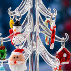 Clear Tabletop Christmas Tree with 13-Piece Mini Display by AuroraeGlass — photo 8
