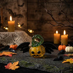Mini Bat Jack-O'-Lantern Figurine for Halloween Display by AuroraeGlass — photo 2