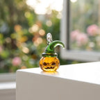 Mini Pumpkin Witch Hat Figurine for Halloween Display by AuroraeGlass — photo 9