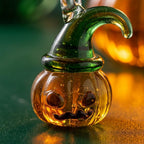 Mini Pumpkin Witch Hat Figurine for Halloween Display by AuroraeGlass — photo 6