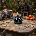 Mini Black Ghost Figurine: Spooky Halloween Desk Decor (20x25mm) by AuroraeGlass — photo 2