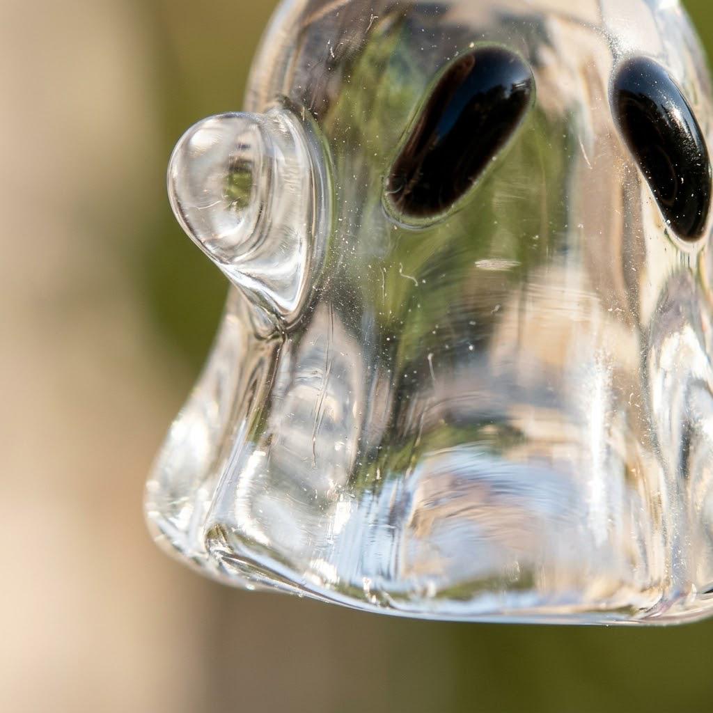 Single Ghost Ornament with Outstretched Arms, Mini Halloween Hanging Decor by AuroraeGlass — photo 4